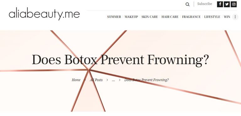 Does Botox Prevent Frowning