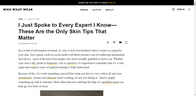 9 Expert Skin Tips You ll Wish You Knew Sooner Who What Wear
