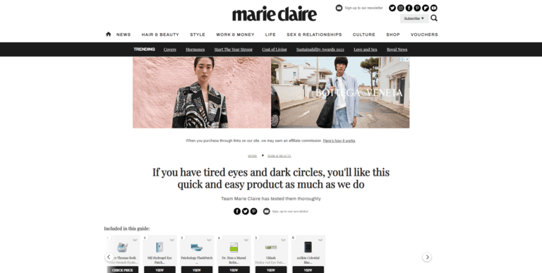 6 best under-eye patches to de-puff and reduce dark circles | Marie Claire UK